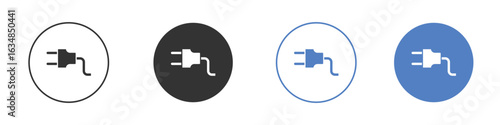 Electrical plug icon for web design. pixel perfect flat icons