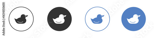 Duck icon for web design. pixel perfect flat icons