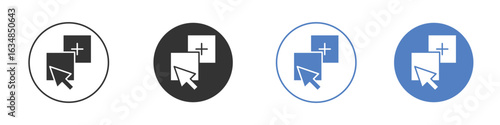 Drag and drop icon for web design. pixel perfect flat icons