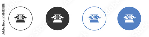 Ddos icon for web design. pixel perfect flat icons