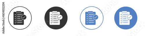 Clipboard check icon for web design. pixel perfect flat icons