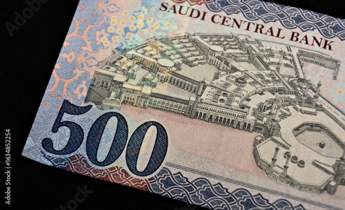 Konstfotografi Five hundred Saudi riyals background of five hundred - Saudi money