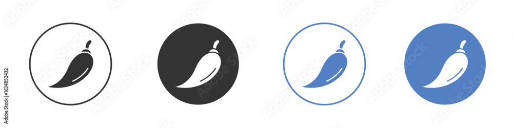 Fototapeta premium Chili icon for web design. pixel perfect flat icons