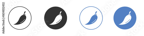 Chili icon for web design. pixel perfect flat icons