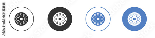 Car bearing icon for web design. pixel perfect flat icons