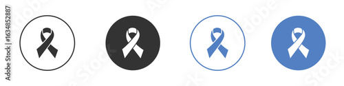 Cancer ribbon icon for web design. pixel perfect flat icons