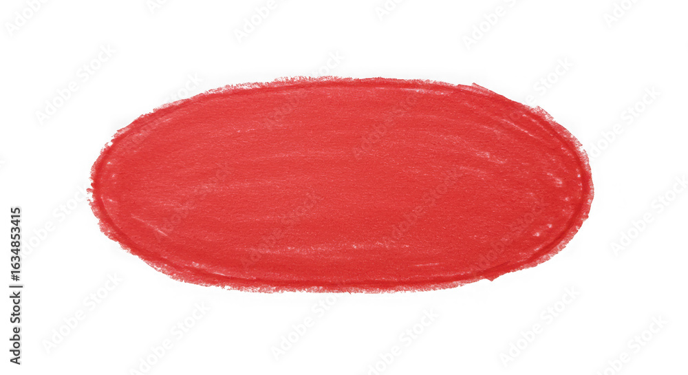 Fototapeta premium Coral Lipstick Smudge Texture isolated on a transparent background makeup