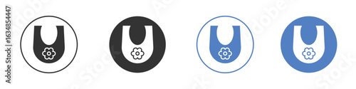 Baby bib icon for web design. pixel perfect flat icons