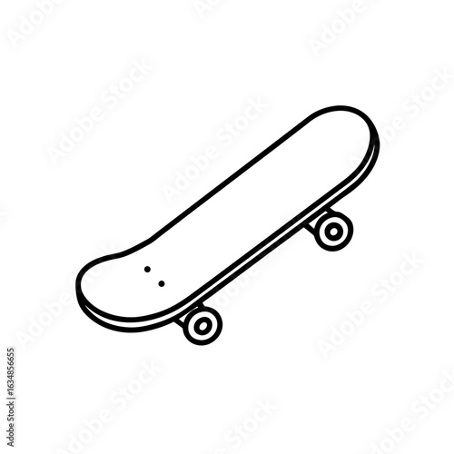 skateboard icon vector