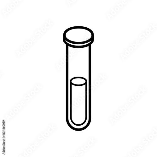 test tube icon vector