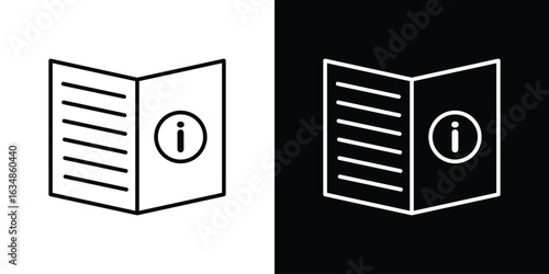 guide book icon. Editable strokes icons for your design