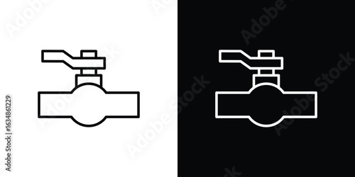 Valve icon. Editable strokes icons for your design