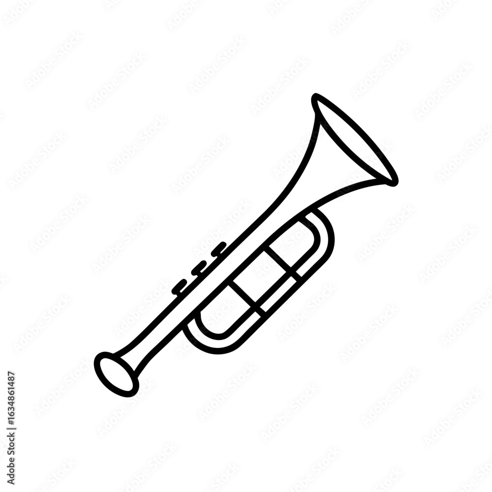 Fototapeta premium trumpet icon vector
