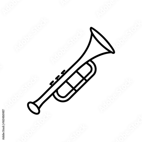 trumpet icon vector