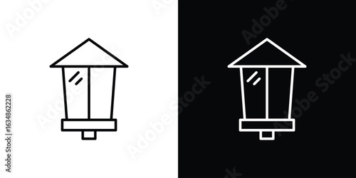 Street lamp icon. Editable strokes icons for your design