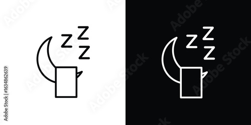 Sleep icon. Editable strokes icons for your design