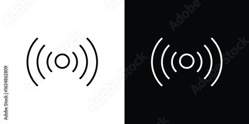 Sensor icon. Editable strokes icons for your design