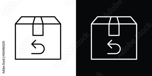 Return purchase icon. Editable strokes icons for your design