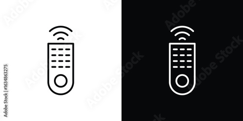 Remote icon. Editable strokes icons for your design