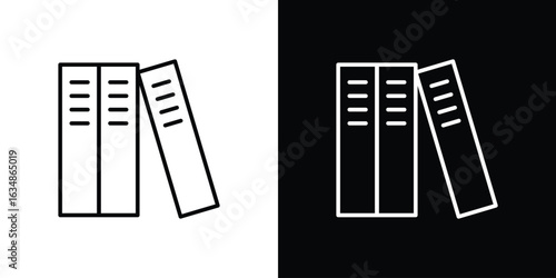 Library icon. Editable strokes icons for your design