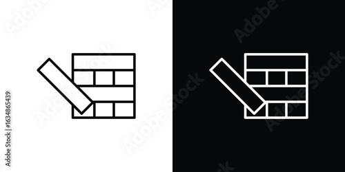 Jenga icon. Editable strokes icons for your design