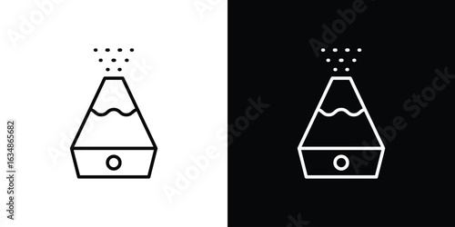 Humidifier pack. vector glyph flat icons