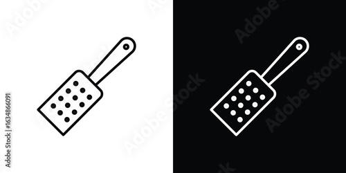 Grater icon. Editable strokes icons for your design