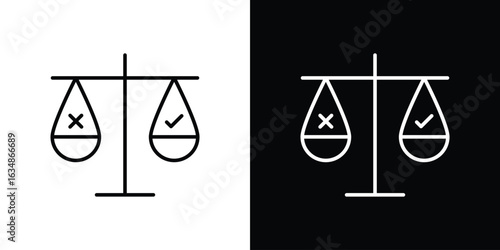 Ethics icon. Editable strokes icons for your design