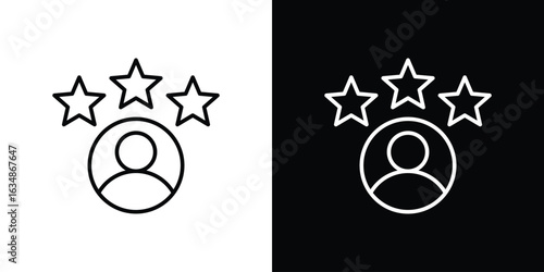 Customer experience icon. Editable strokes icons for your design