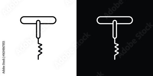 Corkscrew icon. Editable strokes icons for your design