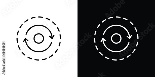 Consistency icon. Editable strokes icons for your design