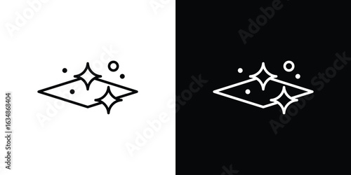 Clean floor surface icon. Editable strokes icons for your design