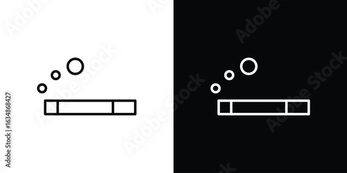 Cigarette icon. Editable strokes icons for your design