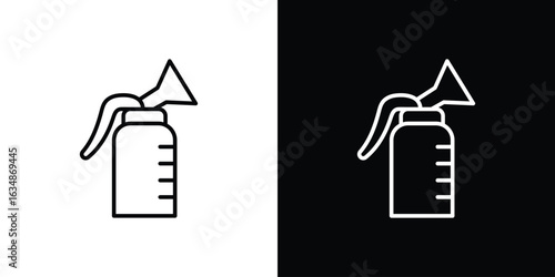 Breast pump icon. Editable strokes icons for your design