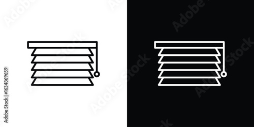 Blinds icon. Editable strokes icons for your design