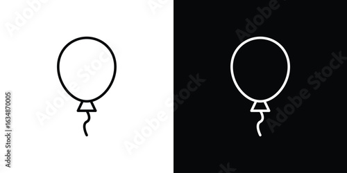 Balloon icon. Editable strokes icons for your design