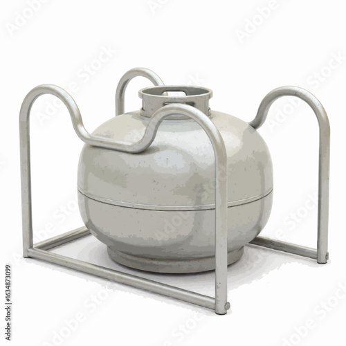 Stylish gas cylinder rack showcasing functionality and design