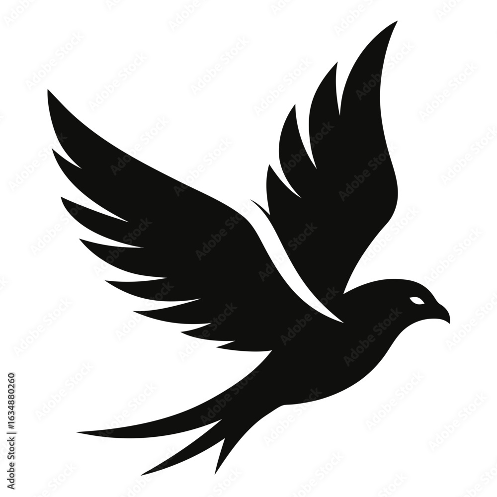 Obraz premium lying bird vector