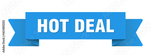 hot deal ribbon isolated on transparent background. hot deal ribbon