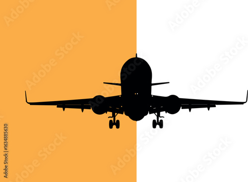 jet airplane silhouette