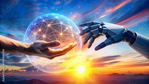 AI technology  and science related icon image 