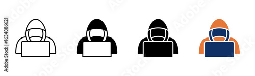 Hacker icon sheet multiple style collection
