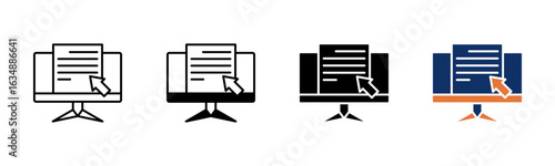 Digital icon sheet multiple style collection