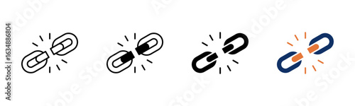 Weaknesses icon sheet multiple style collection