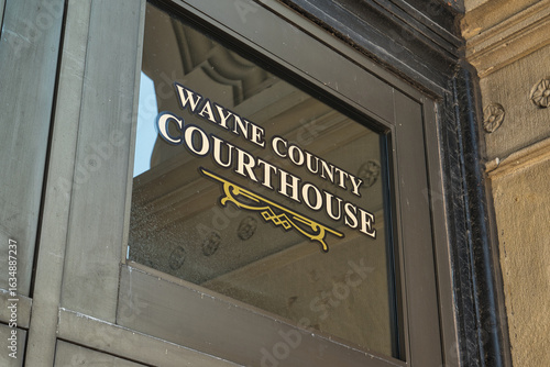 The Wayne County Courthouse in Wooster, Ohio. USA 2025	