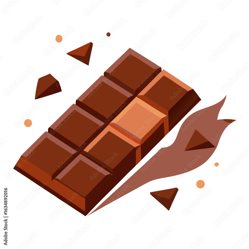 Fototapeta premium chocolate bar with nuts