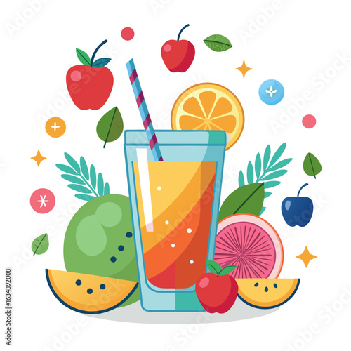 fruit juice and fruits