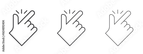 Easy icon in line art doodle style. Editable stroke outline sign, eps 10