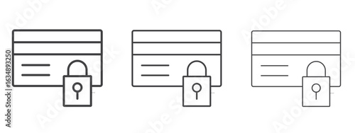 Credit limit icon in line art doodle style. Editable stroke outline sign, eps 10