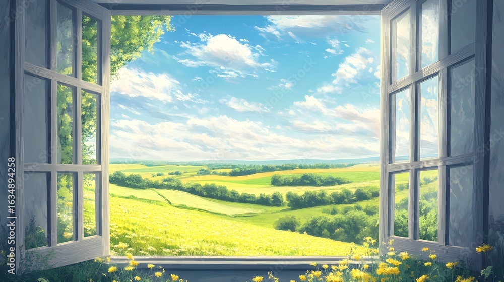 Fototapeta premium window in the morning